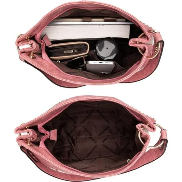 Montana West Hobo Bag Purse Handbags for Women Tote Handbags with Pockets Zipper - Picture 5 of 7